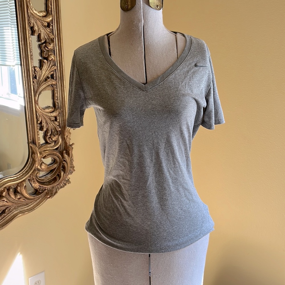 Grey Nike Workout Tee